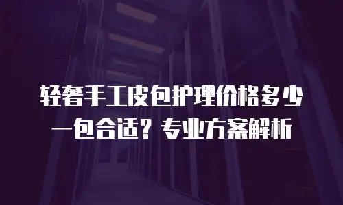轻奢手工皮包护理价格多少一包合适？专业方案解析