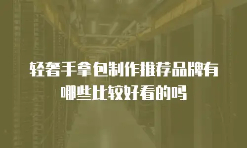 轻奢手拿包制作推荐品牌有哪些比较好看的吗