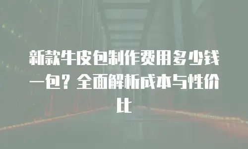 新款牛皮包制作费用多少钱一包？全面解析成本与性价比