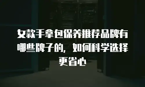 女款手拿包保养推荐品牌有哪些牌子的，如何科学选择更省心