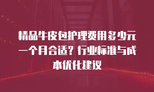 精品牛皮包护理费用多少元一个月合适？行业标准与成本优化建议