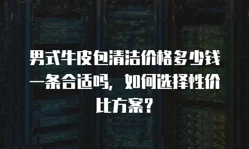 男式牛皮包清洁价格多少钱一条合适吗，如何选择性价比方案？