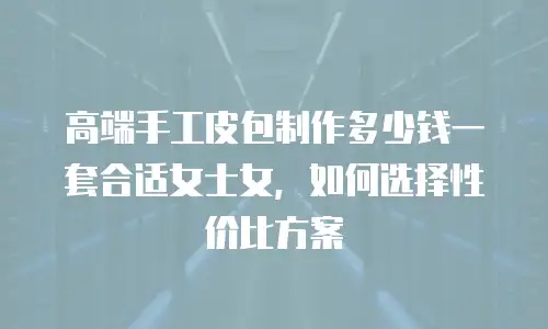 高端手工皮包制作多少钱一套合适女士女，如何选择性价比方案