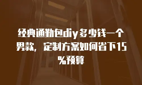 经典通勤包diy多少钱一个男款，定制方案如何省下15%预算