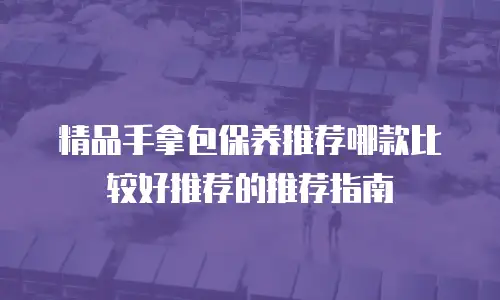 精品手拿包保养推荐哪款比较好推荐的推荐指南