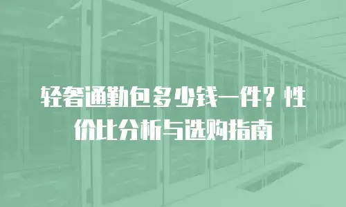 轻奢通勤包多少钱一件？性价比分析与选购指南