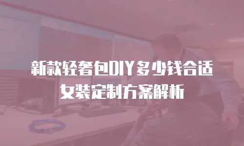 新款轻奢包DIY多少钱合适女装定制方案解析