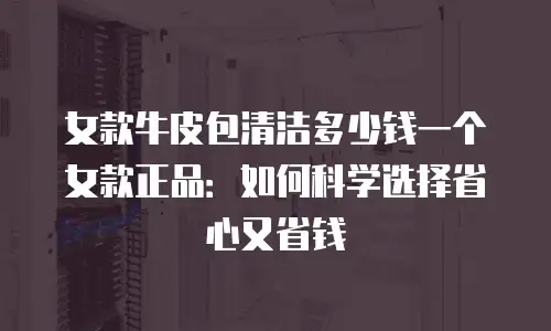 女款牛皮包清洁多少钱一个女款正品：如何科学选择省心又省钱