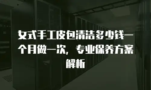 女式手工皮包清洁多少钱一个月做一次，专业保养方案解析