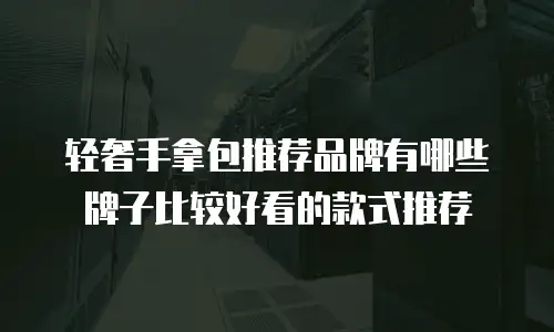 轻奢手拿包推荐品牌有哪些牌子比较好看的款式推荐