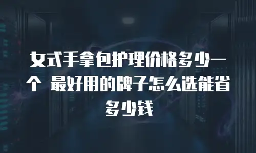 女式手拿包护理价格多少一个 最好用的牌子怎么选能省多少钱