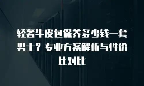 轻奢牛皮包保养多少钱一套男士？专业方案解析与性价比对比