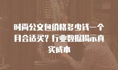 时尚公文包价格多少钱一个月合适买？行业数据揭示真实成本