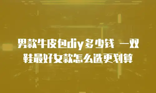 男款牛皮包diy多少钱 一双鞋最好女款怎么选更划算