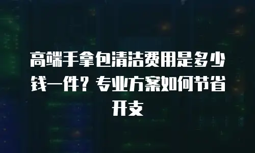 高端手拿包清洁费用是多少钱一件？专业方案如何节省开支