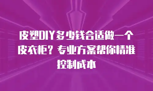 皮塑DIY多少钱合适做一个皮衣柜？专业方案帮你精准控制成本