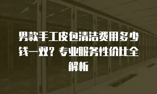 男款手工皮包清洁费用多少钱一双？专业服务性价比全解析