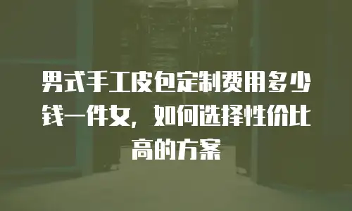 男式手工皮包定制费用多少钱一件女，如何选择性价比高的方案