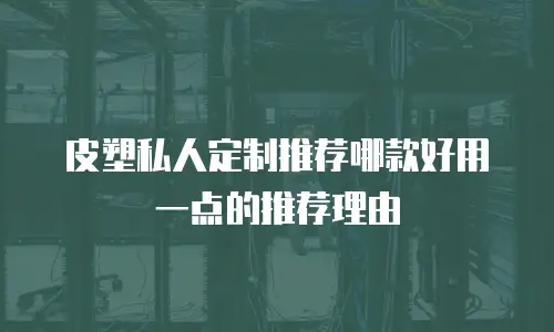 皮塑私人定制推荐哪款好用一点的推荐理由