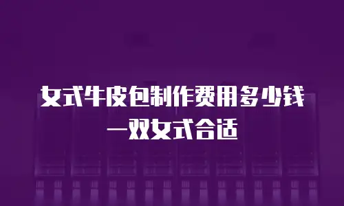 女式牛皮包制作费用多少钱一双女式合适