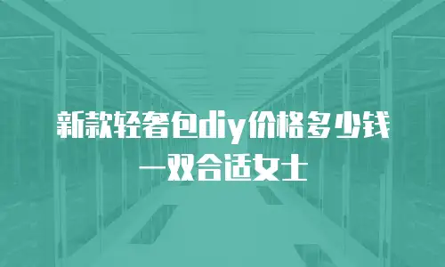 新款轻奢包diy价格多少钱一双合适女士