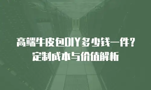 高端牛皮包DIY多少钱一件？定制成本与价值解析