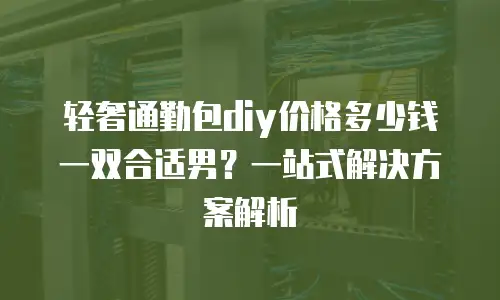 轻奢通勤包diy价格多少钱一双合适男？一站式解决方案解析