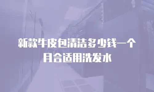 新款牛皮包清洁多少钱一个月合适用洗发水