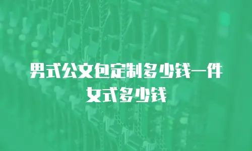 男式公文包定制多少钱一件 女式多少钱