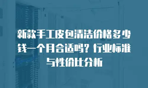 新款手工皮包清洁价格多少钱一个月合适吗？行业标准与性价比分析