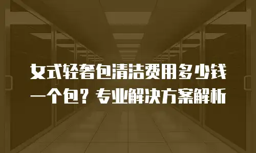 女式轻奢包清洁费用多少钱一个包？专业解决方案解析