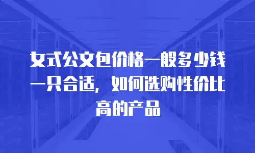 女式公文包价格一般多少钱一只合适，如何选购性价比高的产品