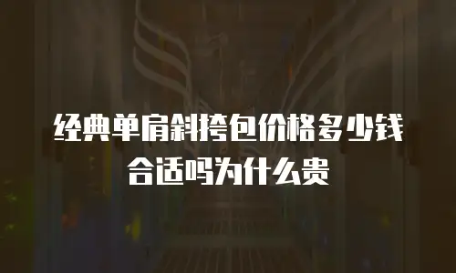经典单肩斜挎包价格多少钱合适吗为什么贵