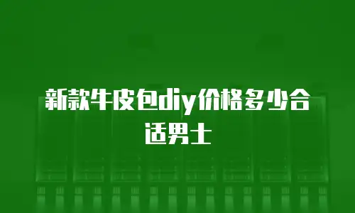 新款牛皮包diy价格多少合适男士