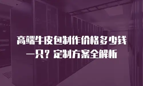 高端牛皮包制作价格多少钱一只？定制方案全解析