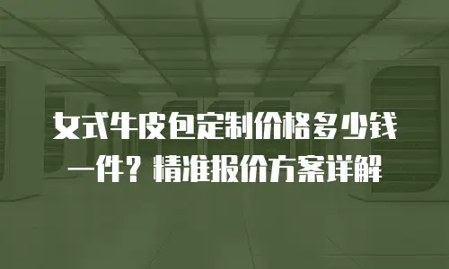 女式牛皮包定制价格多少钱一件？精准报价方案详解