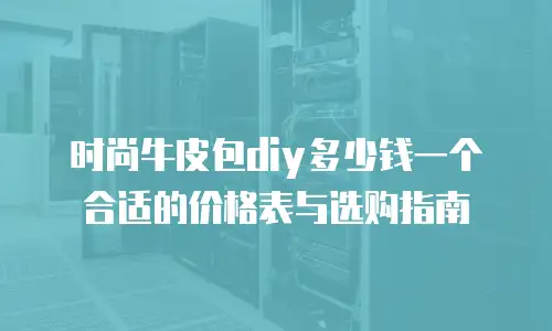 时尚牛皮包diy多少钱一个合适的价格表与选购指南