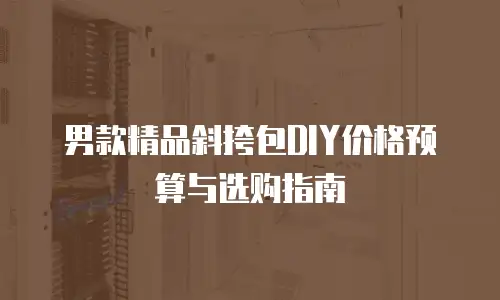 男款精品斜挎包DIY价格预算与选购指南