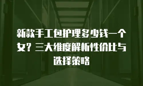 新款手工包护理多少钱一个女？三大维度解析性价比与选择策略
