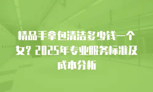 精品手拿包清洁多少钱一个女？2025年专业服务标准及成本分析