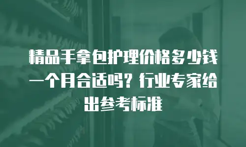 精品手拿包护理价格多少钱一个月合适吗？行业专家给出参考标准