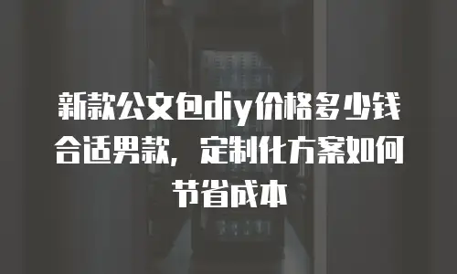 新款公文包diy价格多少钱合适男款，定制化方案如何节省成本