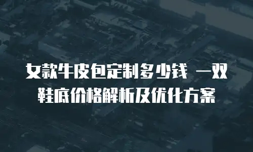 女款牛皮包定制多少钱 一双鞋底价格解析及优化方案