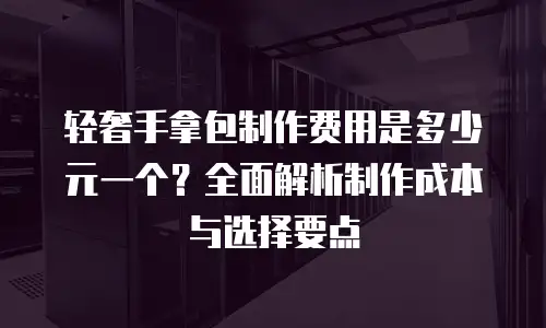 轻奢手拿包制作费用是多少元一个？全面解析制作成本与选择要点