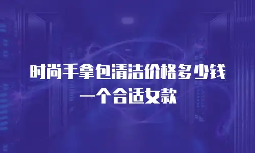 时尚手拿包清洁价格多少钱一个合适女款