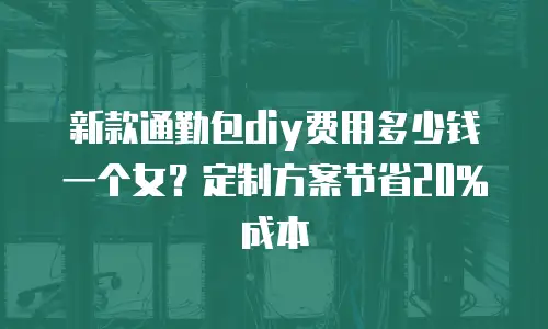 新款通勤包diy费用多少钱一个女？定制方案节省20%成本