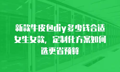 新款牛皮包diy多少钱合适女生女款，定制化方案如何选更省预算