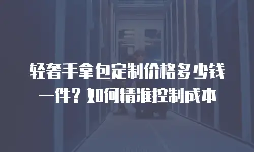 轻奢手拿包定制价格多少钱一件？如何精准控制成本