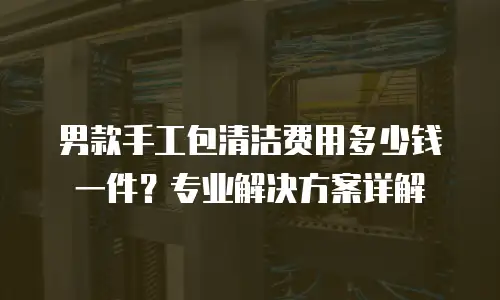 男款手工包清洁费用多少钱一件？专业解决方案详解