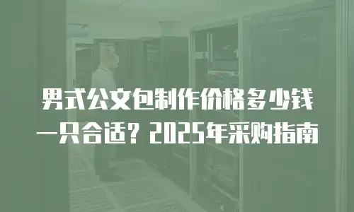 男式公文包制作价格多少钱一只合适？2025年采购指南